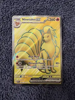 Pokemon Ninetales EX 186/165 - Full Art Ultra Rare Scarlet & Violet 151 - Image 1