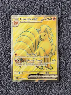 Pokemon Ninetales EX 186/165 - Full Art Ultra Rare Scarlet & Violet 151 - Image 2