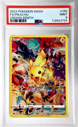 2023 Pokemon Crown Zenith FA Full Art Pikachu #160/159 Full Art PSA 9 Mint - Image 1