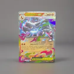 Pokemon TCG Mega Charizard X EX Holo 360 HP 013/094 Me02 English - Image 1