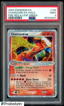 2004 Pokemon Ex Fire Red & Leaf Green #105 Charizard Ex - Holo PSA 9 MINT - Image 1