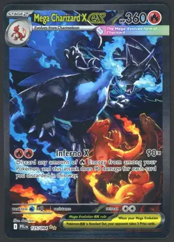 Pokemon TCG Phantasmal Flames Mega Charizard X ex 125/094 NEAR MINT NM SIR Holo - Image 1