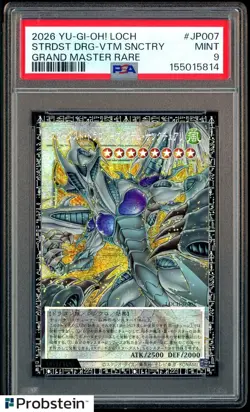 Yugioh Stardust Dragon Grand Master Rare 81/100 LOCH-JO007 Japanese PSA 9 MINT - Image 1