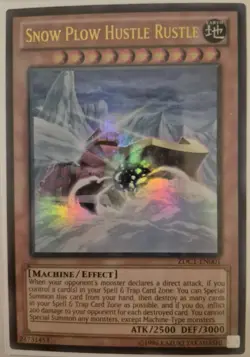 YuGiOh Snow Plow Hustle Rustle Ultra Rare ZDC1-EN001 - Image 1