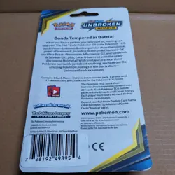 Pokemon TCG Sun & Moon Unbroken Bonds Blister Pack Factory Sealed (Pikachu) - Image 2