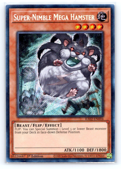 Super-Nimble Mega Hamster - RA02-EN004 - Secret Rare - 1st Edition Yugioh - Image 1