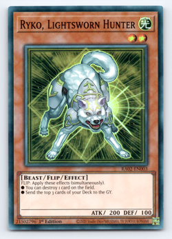 Ryko, Lightsworn Hunter - RA02-EN003 -Super Rare - 1st Edition Yugioh - Image 1
