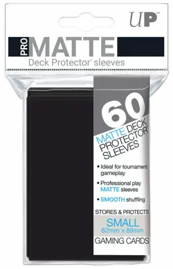 Ultra Pro Deck Protector Small Matte 60 Card Sleeves BLACK YuGiOh Vanguard 74427840211 - Image 3