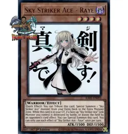 Yugioh! 1x Sky Striker Ace - Raye RA05-EN093 Ultra Rare 1st Ed NM - Image 1