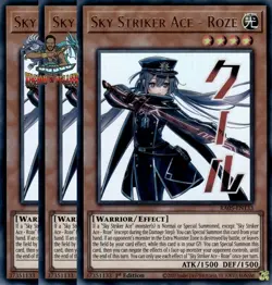 Yugioh 3x Sky Striker Ace - Roze RA05-EN133 Ultra Rare 1st Ed NM - Image 1