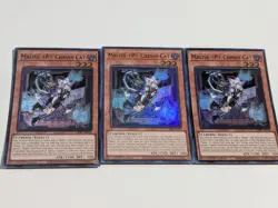 3x Super Rare Maliss P Chessy Cat Yugioh - Image 1
