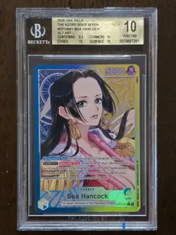 Bandai One Piece CCG Boa Hancock Leader OP14-041 Alternate Art Foil BGS 10 - Image 1