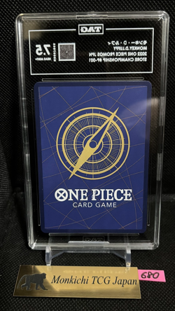 TAG NEAR MINT 7.5 Monkey D Luffy P P-001 Seven Eleven Campaign One Piece JP - Image 2