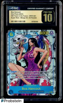 2024 One Piece Boa Hancock Manga OP07 #051 500 Years/Future CGC 10 PRISTINE - Image 1
