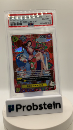 2026 ONE PIECE OP14-EB04-THE AZURE SEA'S SEVEN #112 Boa Hancock PSA 10 GEM MINT - Image 2