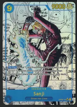 2025 One Piece English PRB02 Sanji Manga Alternate Art OP06-119 - Image 1