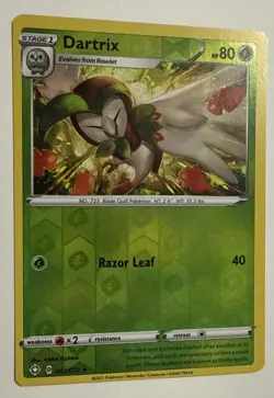 Pokemon Dartrix 007/072 Reverse Holo Uncommon Shining Fates NM/MT - Image 2