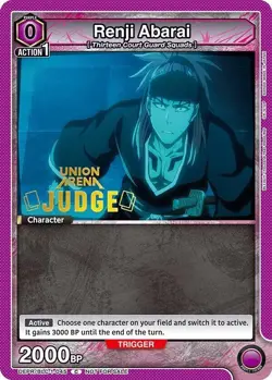 Renji Abarai Judge Foil - UEPR /BLC-1-045 NM - Union Arena - Image 1