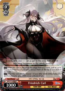 Weiss Schwarz - Azur Lane Vol. 2 (English) - Friedrich Carl - AZL/S119-E086 - Image 1
