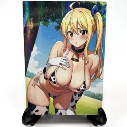 Fairy Tail Lucy Heartfilia Sexy Bikini Anime Waifu Girl Goddess Story Art Card - Image 2