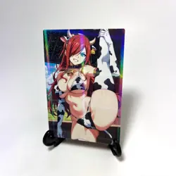 Fairy Tail Erza Scarlet Sexy Bikini Anime Waifu Girl Lewd Goddess Story Art Card - Image 2