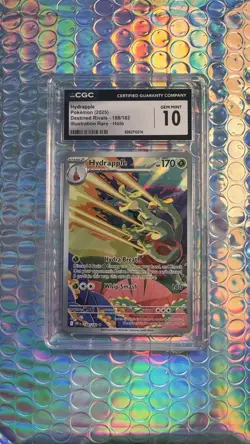 POKEMON TCG GRADED GEM MINT 10 Hydrapple 188/182 Destined Rivals IR Holo - Image 1