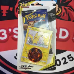 Pokemon TCG Team Up Single Checklane Blister Booster Pack with Pikachu SM162 820650801976 - Image 1