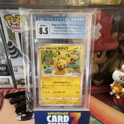 Pokemon TCG Rescue Team DX's Pikachu CGC 8.5 Japanese Promo 036/S-P - Image 1