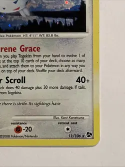 Togekiss 11/106 Great Encounters Holo Pokemon TCG LP - Image 4