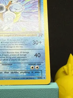 Dark Blastoise - 20/82 - Pokemon TCG: Team Rocket - Non-holo - Vintage - LP - Image 5