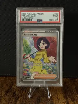 2023 Pokemon Paradox Rift Parasol Lady Ultra Rare #238 PSA 9 - Image 1