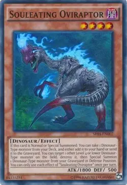 Yugioh! LP Souleating Oviraptor - SR04-EN002 - Super Rare - Unlimited Edition Li - Image 1