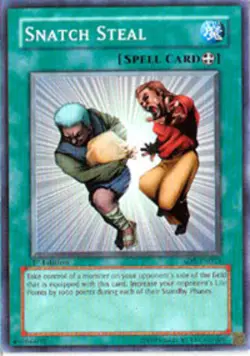 Yugioh! LP Snatch Steal - SD5-EN019 - Common - 1st Edition Lightly Played, Engli - Image 1