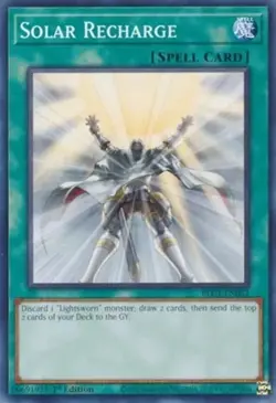 Yugioh! LP Solar Recharge - BLC1-EN062 - Common - 1st Edition Lightly Played, En - Image 1