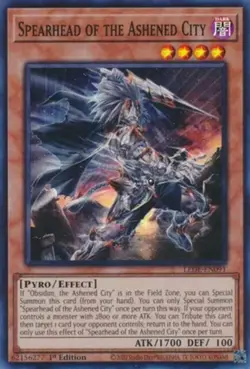 Yugioh! LP Spearhead of the Ashened City - LEDE-EN091 - Super Rare - 1st Edition - Image 1