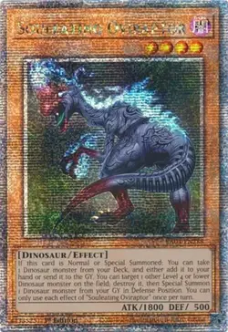 Yugioh! LP Souleating Oviraptor - RA04-EN288 - Quarter Century Secret Rare - 1st - Image 1