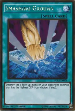 Yugioh! LP Smashing Ground - PGL2-EN075 - Gold Rare - 1st Edition Lightly Played - Image 1