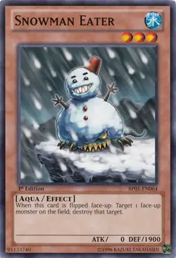 Yugioh! LP Snowman Eater - BP01-EN064 - Common - 1st Edition Lightly Played, Eng - Image 1