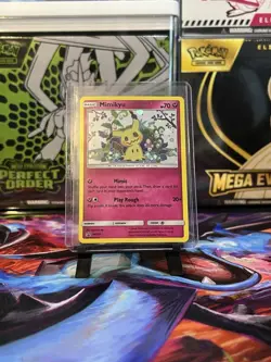 Mimikyu SM163 Holo Pokemon Sun & Moon Team Up Black Star Blister Promo Card - Image 1