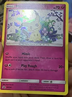 Mimikyu SM163 Holo Pokemon Sun & Moon Team Up Black Star Blister Promo Card - Image 3