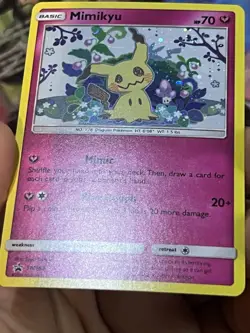 Mimikyu SM163 Holo Pokemon Sun & Moon Team Up Black Star Blister Promo Card - Image 5