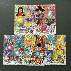 S4829 Complete Set of 5 PUR SDV8 Holo Japanese Dragon Ball Divers Cards M9 - Image 1