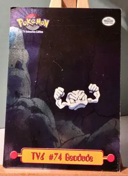 Pokemon Card - Geodude #74 - TV6 - TV Animation Edition - Topps Series 1 - Image 1