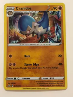 Pokemon Card Black Star Promo Holographic Cranidos SWSH274 NM - Image 1
