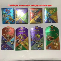 10Pcs Pokemon Card Foil GOLD PACK CARDS TCG GX Vmax GX Card Charizard Rare, - Image 4