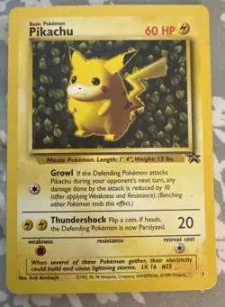 Pokemon TCG Pikachu Wizards Black Star Promo Card - Image 1