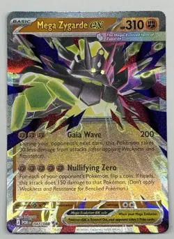 Pokemon TCG EX Holo Lot of 3 Cards - Meowth, Rowlet, Mega Zygarde - Image 4