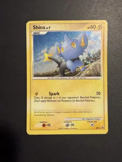 MP Shinx DP15 Black Star Promo Holo Rare Pokemon card English 2007 - Image 1