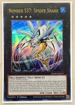 Yugioh! Number S37: Spider Shark - BLMM-EN037 - Ultra Rare - 1st Edition Near Mi - Image 1
