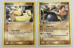 Makuhita 54/106 Hariyama 31/106 Non-Holo Foil NM Pokemon card EX Emerald set - Image 1